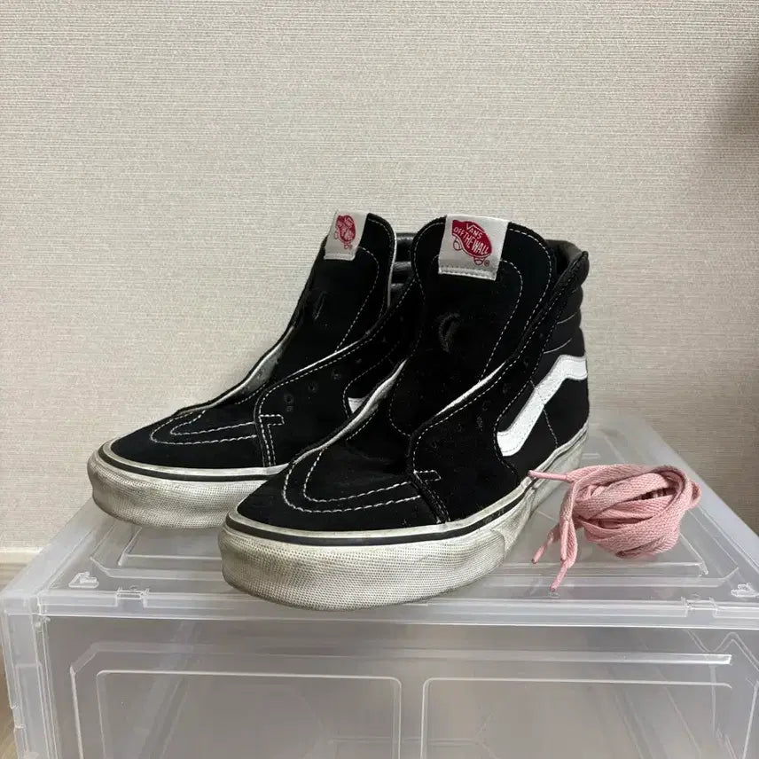 [BUNJANG] Vans SK8-Hi Black 255 / 반스 스케이트 하이 블랙 255