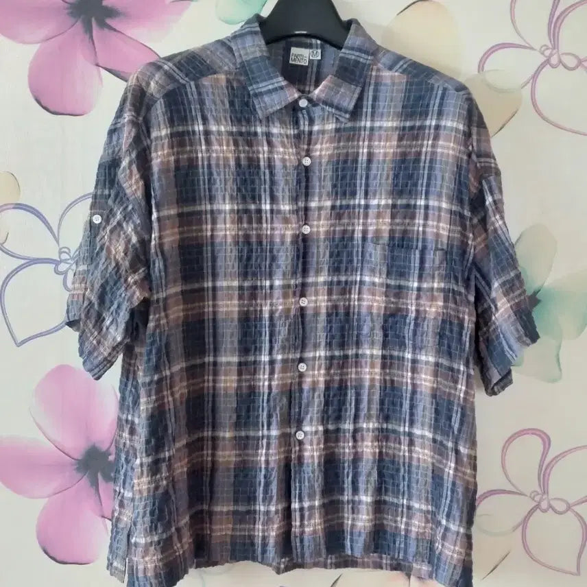 [BUNJANG] Partimento Oversized Roll-Up Shirt Navy / 파르티멘토 오버 롤업 셔츠 M