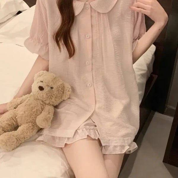 [BUNJANG] Pink Pajama Set Medium / 잠옷세트 미듐