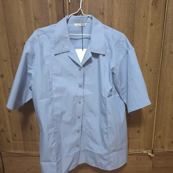 [BUNJANG] Nonblank Natural Wrinkle Half Sleeve Shirt - New / 넌블랭크 내츄럴 링클 하프 슬리브 셔츠 새상품