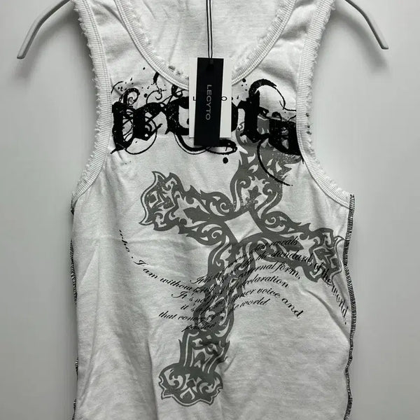 [BUNJANG] Recito CROSS Sleeveless Top / 레씨토 CROSS 슬리브리스