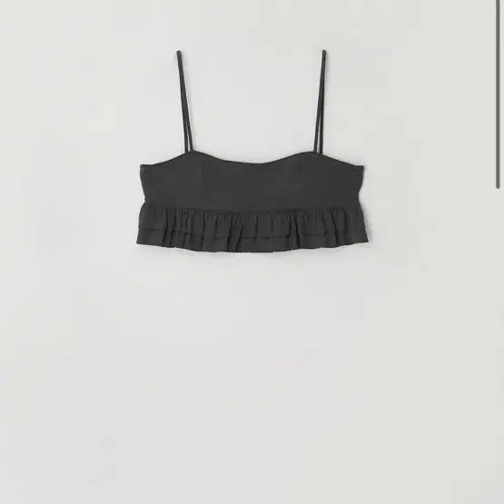 [BUNJANG] Atelier Edition Layered Frill Bustier (Charcoal) Set / 착샷유) 아틀리에에디션 세트