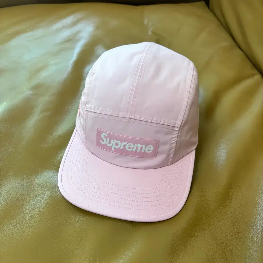 [BUNJANG] Supreme Gore-Tex Box Logo Camp Cap Pink / 슈프림 캠프캡 모자 박스로고 고어텍스 핑크