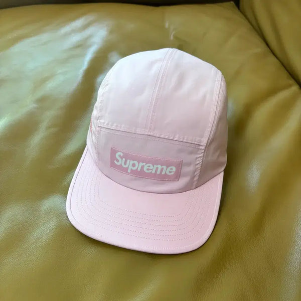 [BUNJANG] Supreme Gore-Tex Box Logo Camp Cap Pink / 슈프림 캠프캡 모자 박스로고 고어텍스 핑크