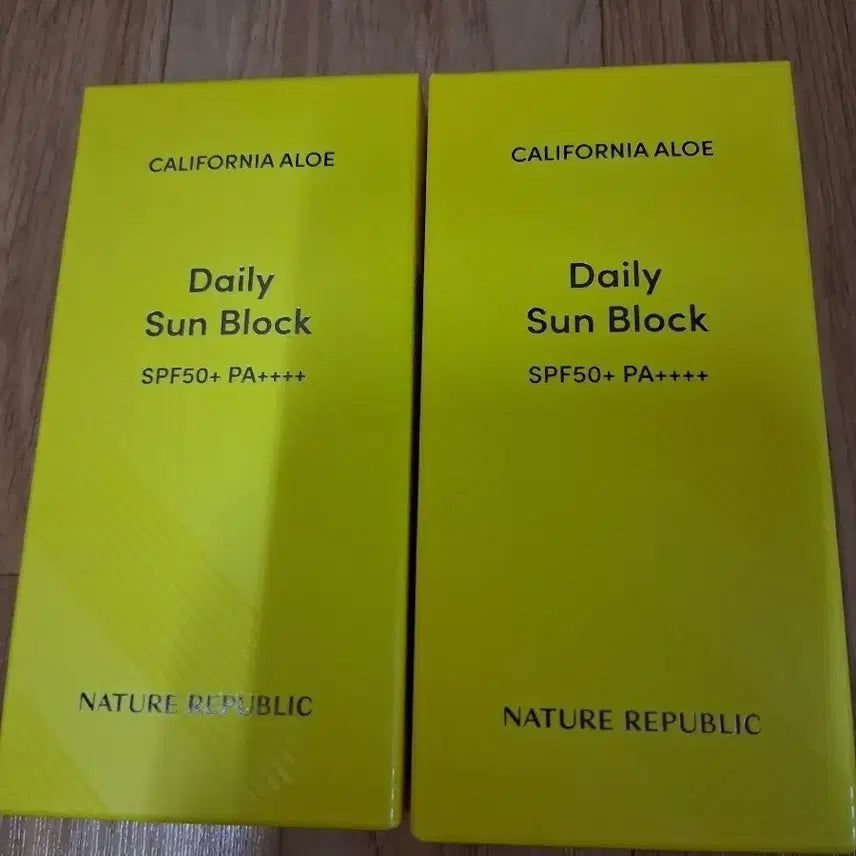 [BUNJANG] Nature Republic California Aloe Daily Sunblock SPF50+ PA++++ (2-Pack) / 네이처리퍼블릭 캘리포니아 알로에 데일리 선블럭 SPF50+ PA++++