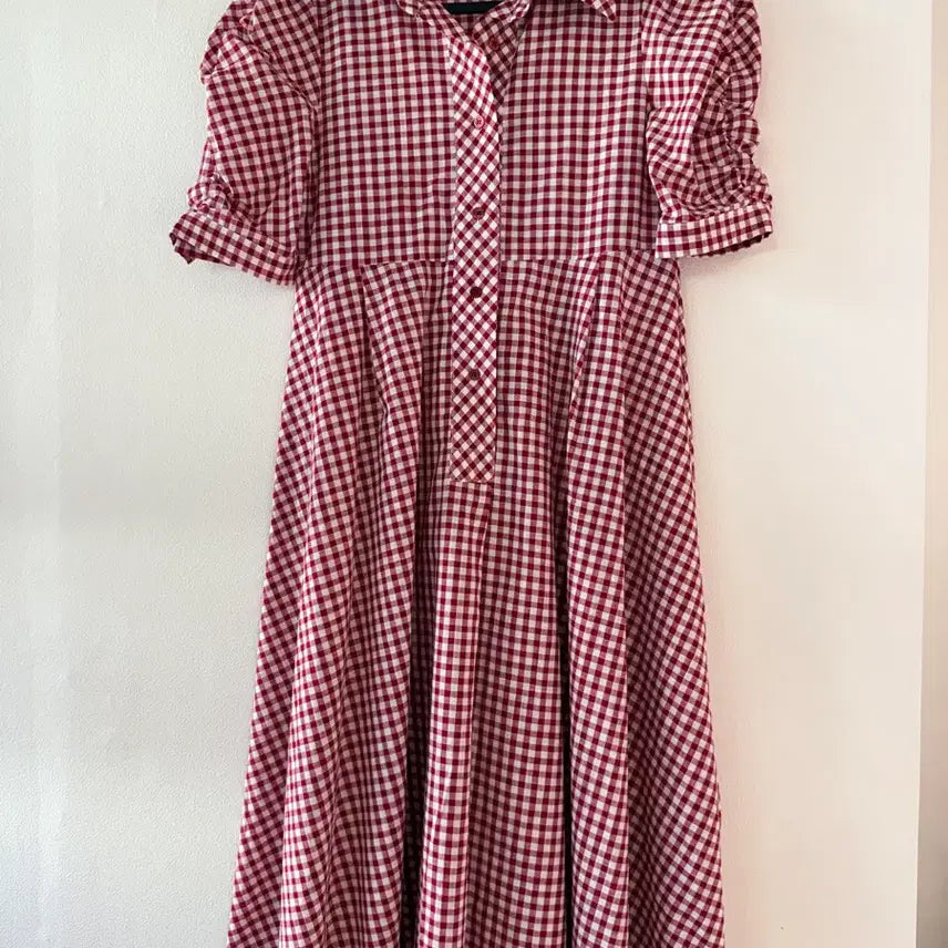 [BUNJANG] Hershey Check Long Dress / 허쉬 체크 롱 원피스