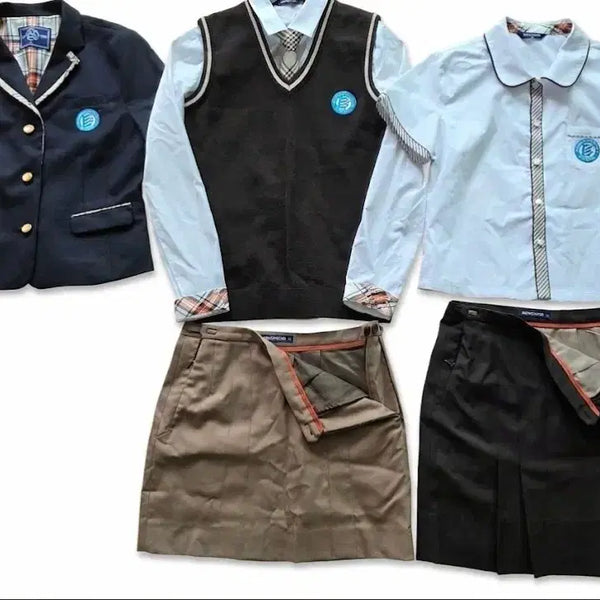 [BUNJANG] School Uniform Set (Short Skirt) / 예쁜 여자교복 사계용 교복 짧치세트d172f(광주광남고)