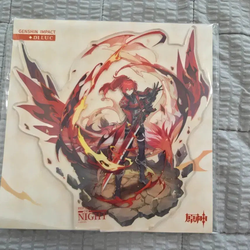 [BUNJANG] Diluc Crimson Night Acrylic Stand (Sealed) / 다이루크 진홍빛 종야 아크릴 스탠드 미개봉