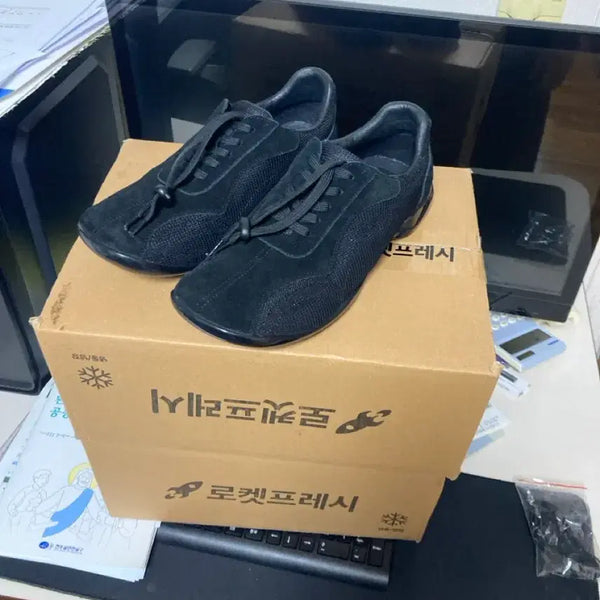 [BUNJANG] Femont Square Mesh Black Shoes 275mm / 페몬트 스퀘어 메쉬 블랙 275mm