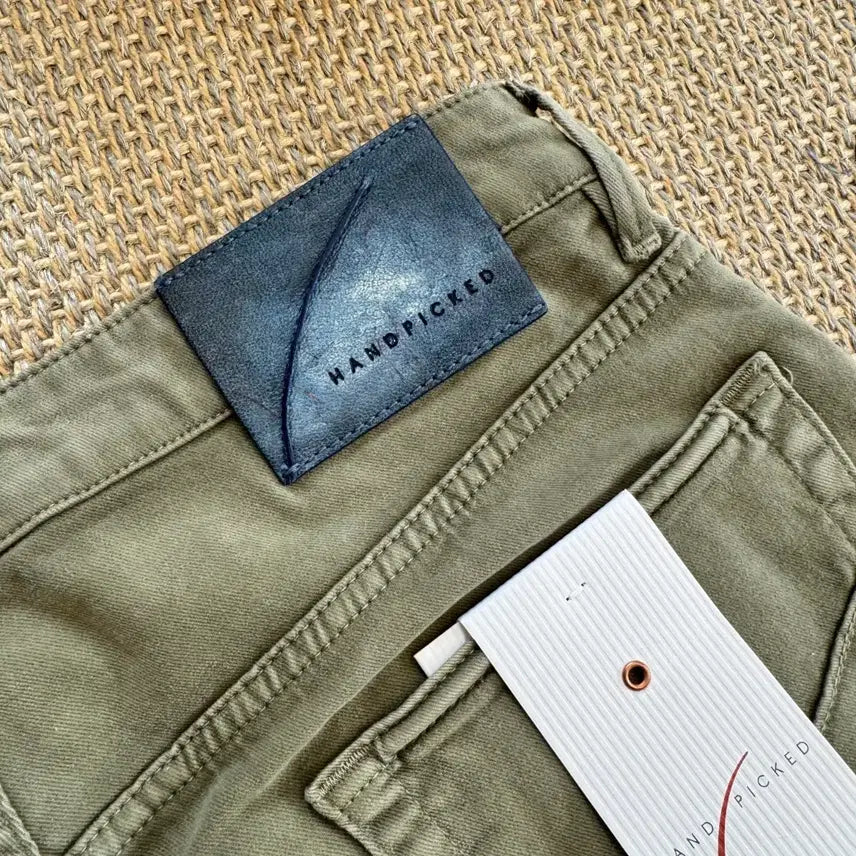 [BUNJANG] Handpicked Italian Cotton Chino Pants - Khaki / Handpicked 핸드픽드 역작 이탈리안 최상급 코튼 카키 치노 팬츠