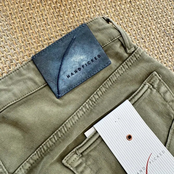 [BUNJANG] Handpicked Italian Cotton Chino Pants - Khaki / Handpicked 핸드픽드 역작 이탈리안 최상급 코튼 카키 치노 팬츠