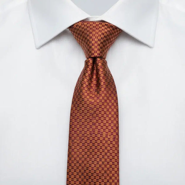 [BUNJANG] Franco Ferraro Orange Silk 50 Pattern Necktie / 프랑코페라로 오렌지 실크50 패턴 넥타이