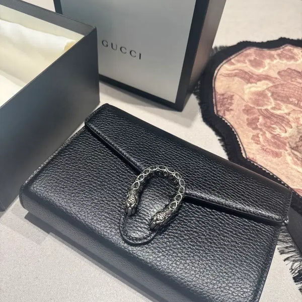[BUNJANG] Authentic Gucci Dionysus Chain Mini Bag Black / [정품] 구찌 블랙 디오니소스 - 체인미니백
