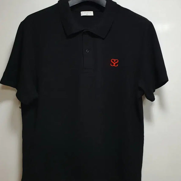 [BUNJANG] Sandro Homme PK Logo Cotton Polo Shirt XXL Black / 산드로옴므 PK 로고 코튼 카라티 XXL 블랙