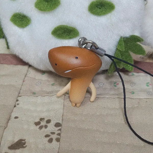 [BUNJANG] Original Japanese Nameko Mascot Keychain Strap / [일본정품] 삐딱 나메코 키링 스트랩