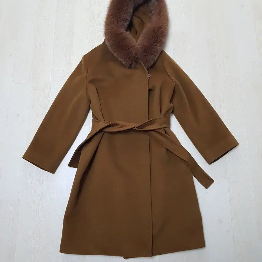 [BUNJANG] Max Mara Genuine Fur Hooded Coat / 정품 막스마라 퍼코트 후드코트