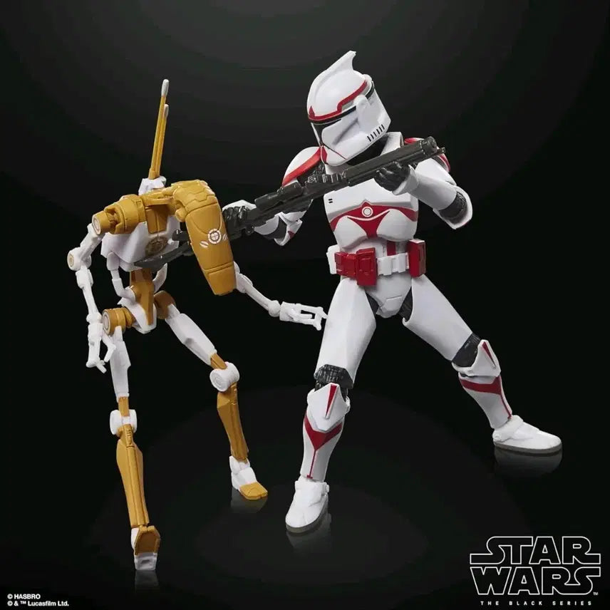 [BUNJANG] Star Wars The Black Series Phase I Clone Trooper & Battle Droid Officer / (미개봉)(택포)스타워즈  블랙시리즈 클론  트루퍼 & 배틀 드로이드