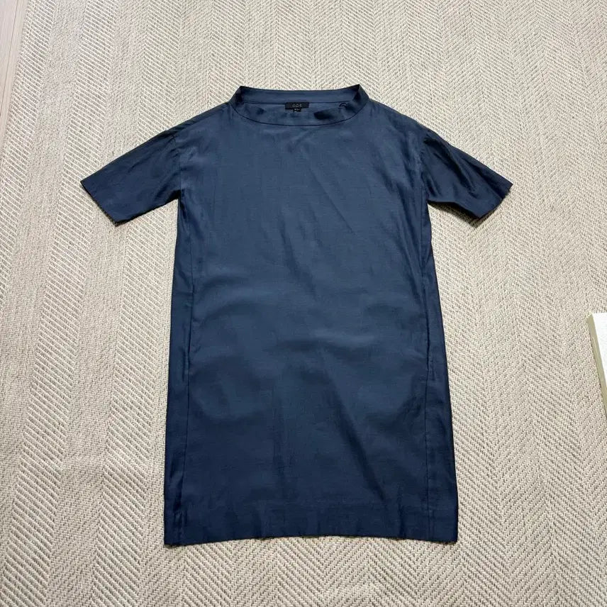 [BUNJANG] COS Navy Band-Sleeve Dress / 코스 네이비 번팔 드레스