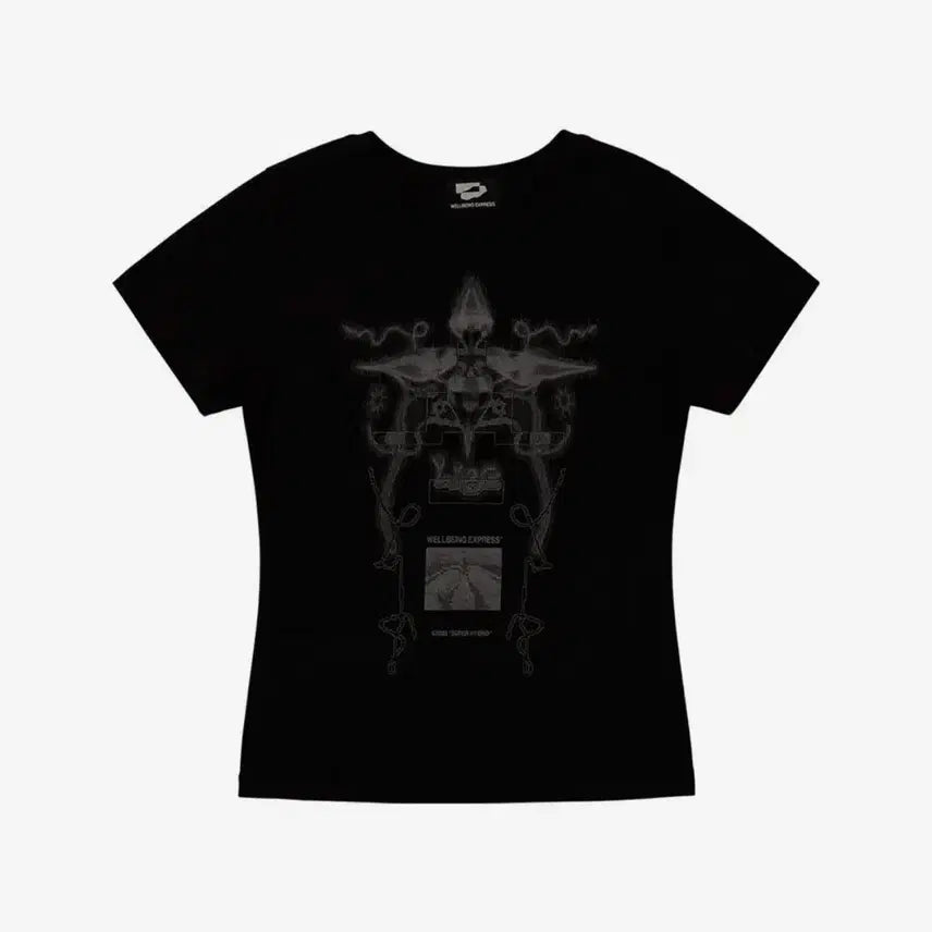 [BUNJANG] Wellbeing Express Short Sleeve T-Shirt Black M / 웰빙 익스프레스 반팔티 블랙 M
