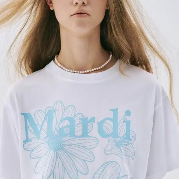 [BUNJANG] Mardi Mercredi Triple Flower T-Shirt / 마르디메크르디 트리플라워 티셔츠