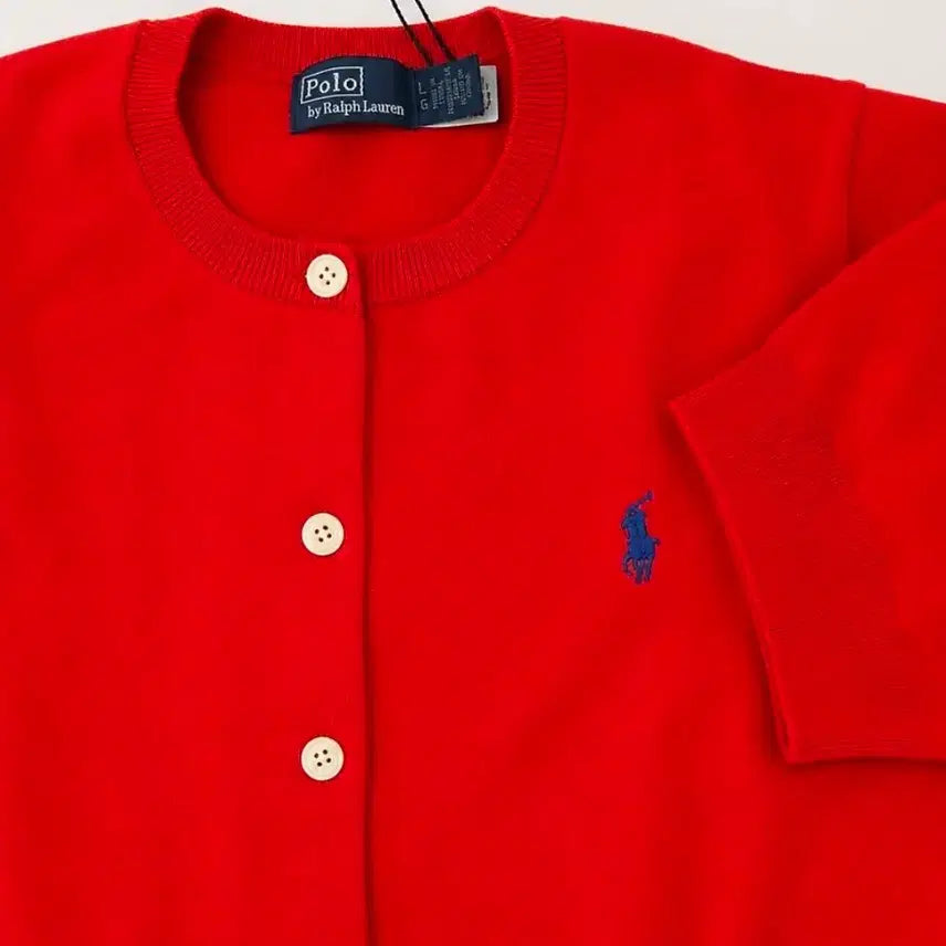 [BUNJANG] Polo Ralph Lauren Women's Cotton Short Sleeve Cardigan / #(정품/새상품)폴로여성 코튼 숏슬리브 반팔 가디건 판매합니다~