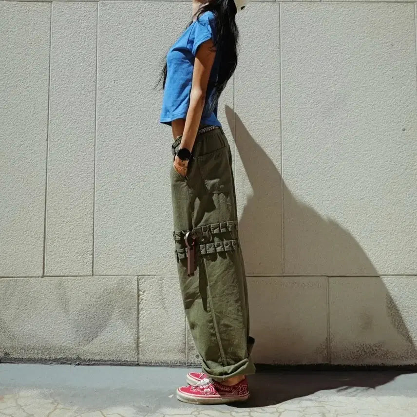 [BUNJANG] Ribbon Detail Pants / HAE146 리본디테일 팬츠