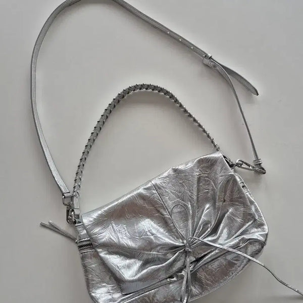 [BUNJANG] Zara Silver Shoulder Bag / 자라 실버 숄더백