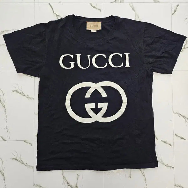 [BUNJANG] Gucci Interlocking Short-Sleeve T-Shirt Black / 구찌 인터로킹 반팔 티셔츠 블랙 S