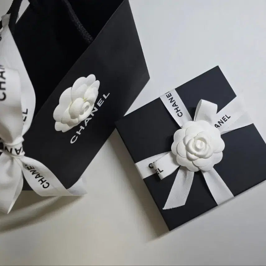 [BUNJANG] Chanel Accessory Box with Shopping Bag / 샤넬  악세사리 박스 (17x17x4) 쇼핑백 @ 샤넬박스