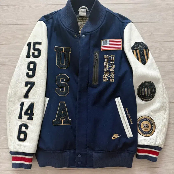 [BUNJANG] Nike Dream Team 20th Anniversary Destroyer Varsity Jacket / 나이키 드림팀 20주년 디스트로이어 바시티 자켓