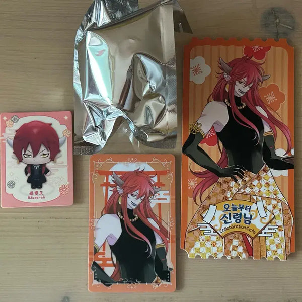 [BUNJANG] Kamisama Kiss Tomoe Akura-Ou Figure, Cafe Lucky Draw Photocard, Ticket POB Bundle Set / 오늘부터신령님 악라왕 피규어, 카페 럭드 포카, 티켓 특전 일괄