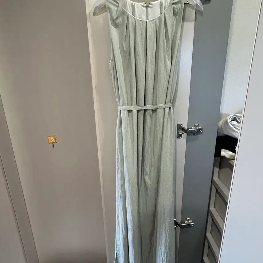 [BUNJANG] SIENA Diana Belted Shirring Dress Mint Max S / 시에 디아나 벨티드 셔링 드레스 민트 맥스s