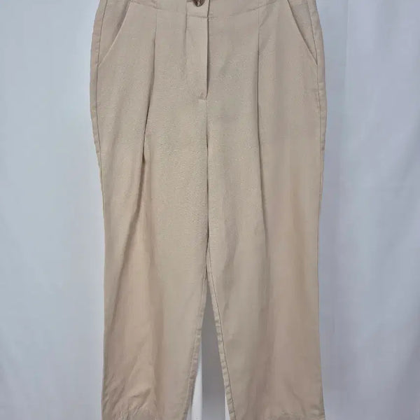 [BUNJANG] Cresson Beige Linen Slacks / 크레송 베이지색 린넨 바지