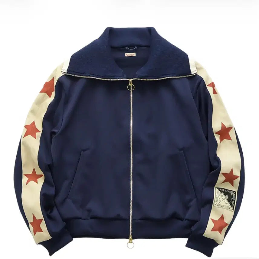 [BUNJANG] Kapital Smooth Jersey Sailor Track Jacket Navy Red Size 3 / 캐피탈 스무스 저지 세일러 트랙 자켓 벳시 로스 네이비 레드 1사이즈