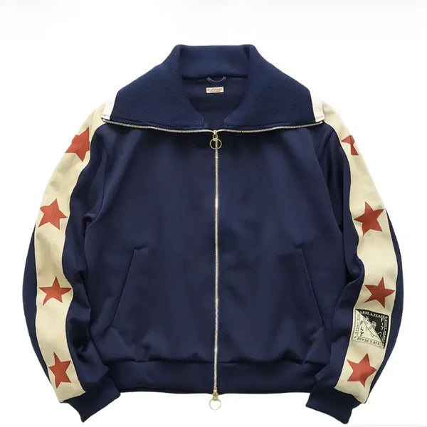 [BUNJANG] Kapital Smooth Jersey Sailor Track Jacket Navy Red Size 3 / 캐피탈 스무스 저지 세일러 트랙 자켓 벳시 로스 네이비 레드 1사이즈