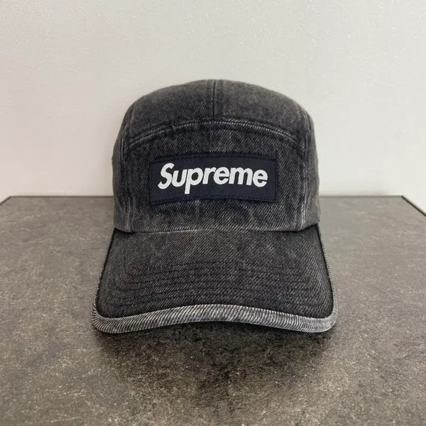 [BUNJANG] Supreme 23SS Box Logo Camp Cap Denim Black / (OS) 슈프림 박스로고 캠프캡 모자 23SS 데님 블랙