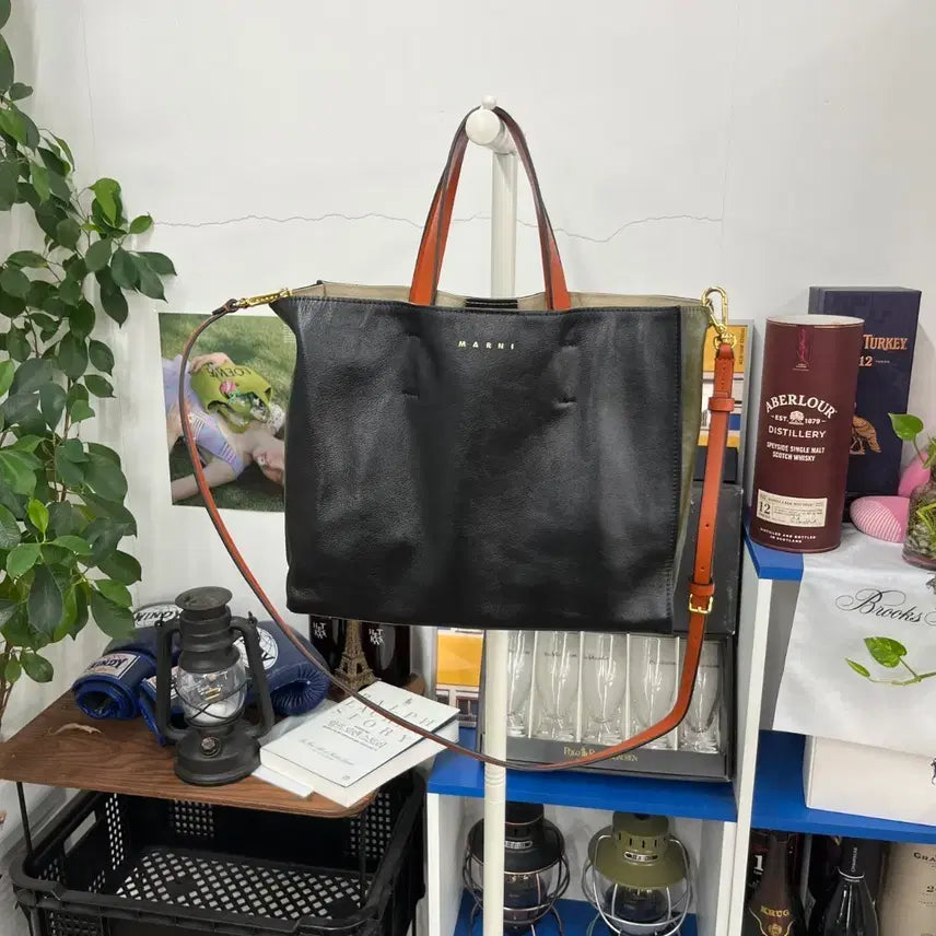 [BUNJANG] Marni Museo Two-Tone Leather 2-Way Bag / 마르니 뮤제오 투톤 레더 2-Way
