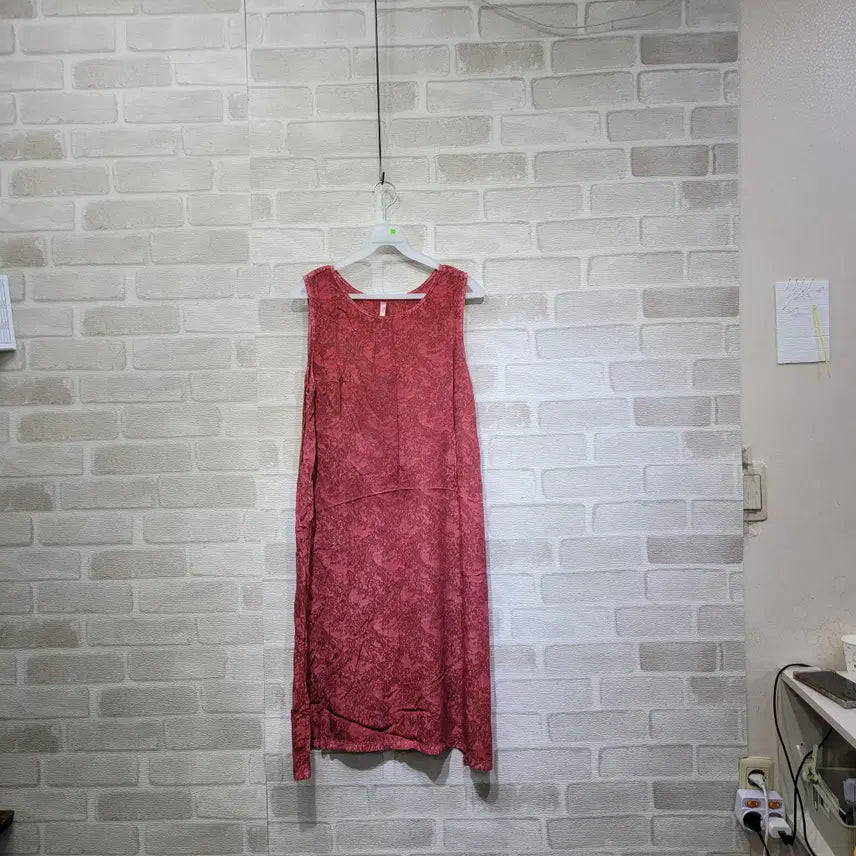 [BUNJANG] Sleeveless Rayon Dress Free Size / ㅊ153 민소매 인견 원피스 F