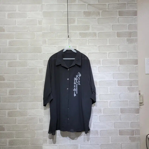 [BUNJANG] Sheer Long Sleeve Shirt / ㅊ150 시스루 롱셔츠 99