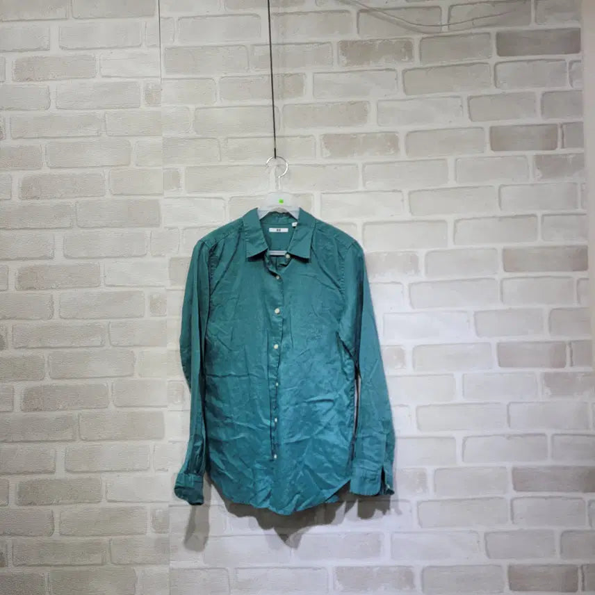 [BUNJANG] Uniqlo Linen Shirt Size 66 / ㅊ148 유니클로 린넨 셔츠 66