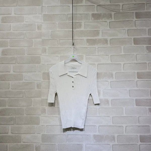 [BUNJANG] Ribbed Collar T-Shirt / ㅊ145 골지 카라티 66