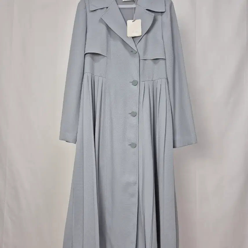[BUNJANG] JJ JIGOTT Mint Pleated Trench Coat Dress / 새상품/JJ JIGOTT 민트 플리츠 트렌치 코트 원피스