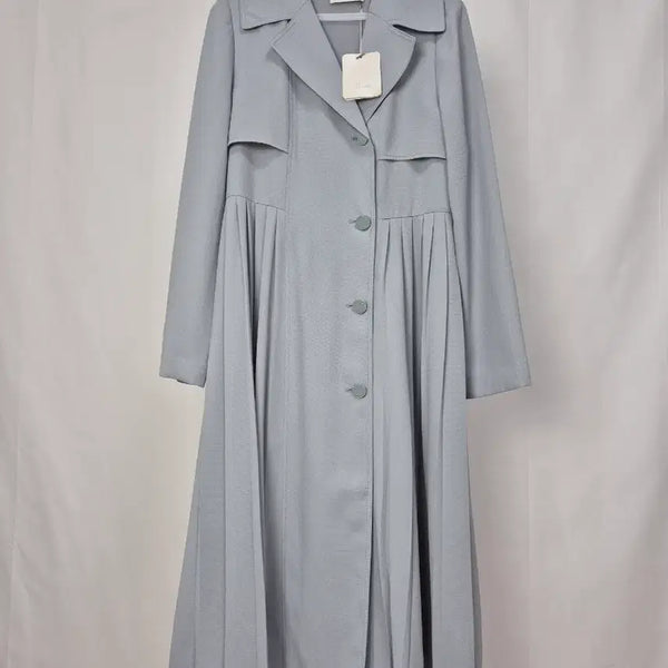 [BUNJANG] JJ JIGOTT Mint Pleated Trench Coat Dress / 새상품/JJ JIGOTT 민트 플리츠 트렌치 코트 원피스