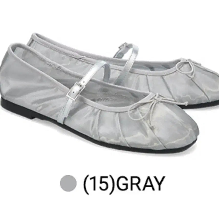 [BUNJANG] Spem Mesh Silver Ballerina Flat Mary Jane Summer Shoes / 슈펜 메쉬 실버발레리나 플랫 메리제인 여름신발