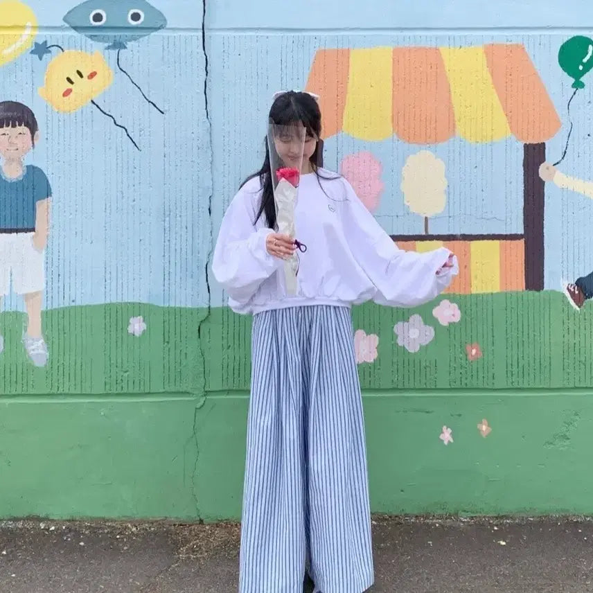 [BUNJANG] Bicini Summer Striped Pants / 바이씨니 썸머줄지팬츠
