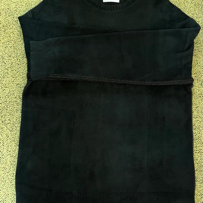 [BUNJANG] Customellow Chenille Crewneck Sweater Deep Green / 커스텀멜로우 셔닐 크루넥 스웨터 딥그린 95