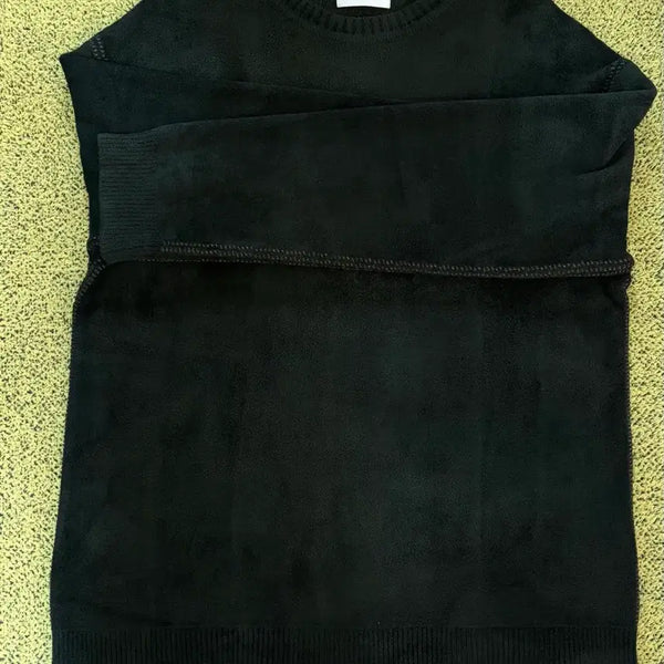 [BUNJANG] Customellow Chenille Crewneck Sweater Deep Green / 커스텀멜로우 셔닐 크루넥 스웨터 딥그린 95