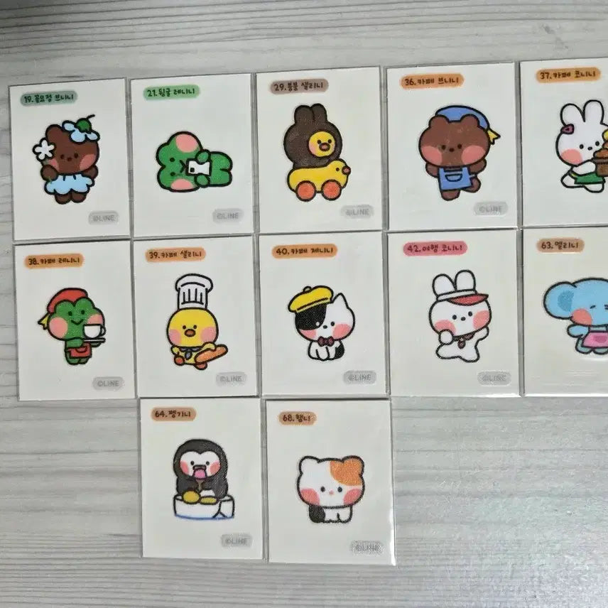 [BUNJANG] Minini Ddebu Seal Sticker Set / 미니니띠부씰