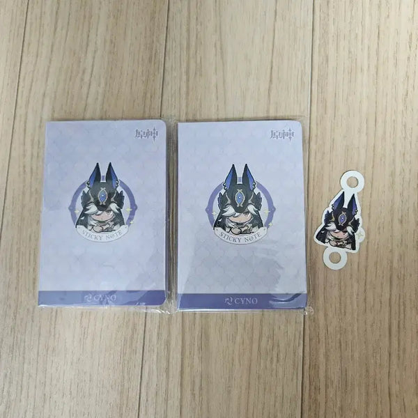 [BUNJANG] Genshin Impact Cyno Memo Pad + Straw Pick Bundle Set / 원신 메모지 굿즈 사이노 + 빨대픽