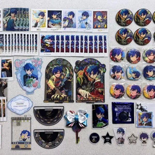 [BUNJANG] Ensemble Stars! Jun Shion Official Goods Set (StarS) / 앙스타 사자나미 쥰 공식 굿즈 세트 정리 레어 중스타 푸니빈즈 쿠지 뱃지